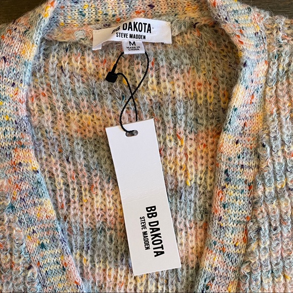 NWT BB Dakota Multi Colored Cardigan - Picture 6 of 8